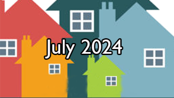 July 2024 real estate market stats for Topeka, Kansas, showing average home prices, days on market, number of homes sold, and active listings.